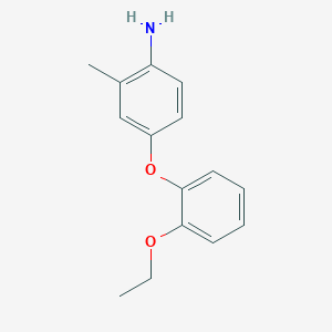 molecular formula C15H17NO2 B3123424 4-(2-Ethoxyphenoxy)-2-methylaniline CAS No. 307308-58-3