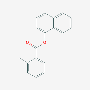 molecular formula C18H14O2 B312349 1-Naphthyl 2-methylbenzoate 