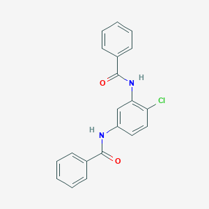 molecular formula C20H15ClN2O2 B312354 N-[5-(benzoylamino)-2-chlorophenyl]benzamide 