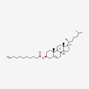 molecular formula C38H64O2 B3123550 胆固醇-10-十一烯酸酯 CAS No. 30948-01-7