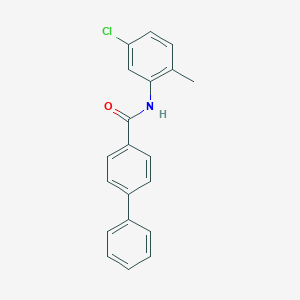 molecular formula C20H16ClNO B312357 N-(5-chloro-2-methylphenyl)[1,1'-biphenyl]-4-carboxamide 