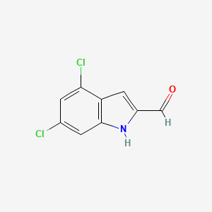 molecular formula C9H5Cl2NO B3123580 4,6-dichloro-1H-indole-2-carbaldehyde CAS No. 309718-04-5