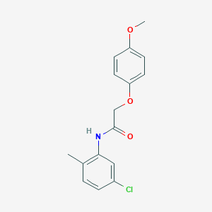 molecular formula C16H16ClNO3 B312359 N-(5-chloro-2-methylphenyl)-2-(4-methoxyphenoxy)acetamide 
