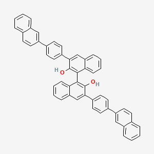 molecular formula C52H34O2 B3123597 1-[2-羟基-3-(4-萘-2-基苯基)萘-1-基]-3-(4-萘-2-基苯基)萘-2-醇 CAS No. 309934-87-0