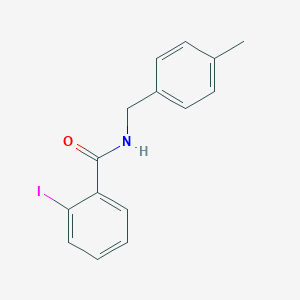 molecular formula C15H14INO B312362 2-iodo-N-(4-methylbenzyl)benzamide 