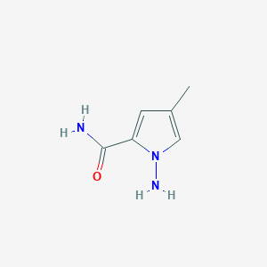 molecular formula C6H9N3O B3123632 1-氨基-4-甲基-1H-吡咯-2-甲酰胺 CAS No. 310430-79-6