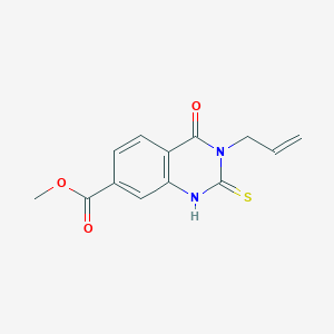 B3123639 Methyl 3-allyl-2-mercapto-4-oxo-3,4-dihydroquinazoline-7-carboxylate CAS No. 310448-90-9