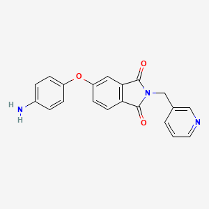 molecular formula C20H15N3O3 B3123648 5-(4-氨基苯氧基)-2-(吡啶-3-基甲基)-1H-异吲哚-1,3(2H)-二酮 CAS No. 310451-94-6