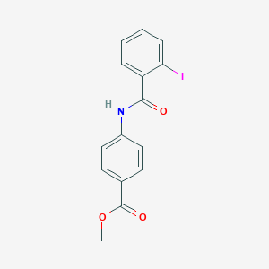 molecular formula C15H12INO3 B312367 Methyl 4-[(2-iodobenzoyl)amino]benzoate 