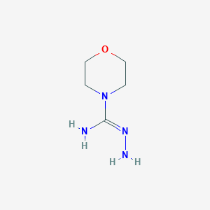 molecular formula C5H12N4O B3123671 N'-aminomorpholine-4-carboximidamide CAS No. 31106-56-6