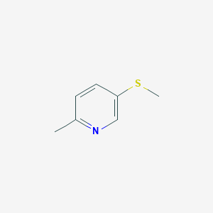 molecular formula C7H9NS B3123701 Pyridine, 2-methyl-5-(methylthio)- CAS No. 31181-60-9