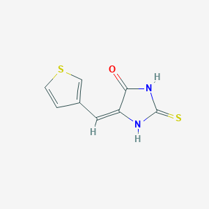 molecular formula C8H6N2OS2 B3123720 (5E)-5-(thiophen-3-ylmethylidene)-2-thioxoimidazolidin-4-one CAS No. 312277-89-7
