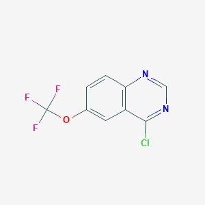 molecular formula C9H4ClF3N2O B3123724 4-Chloro-6-(trifluoromethoxy)quinazoline CAS No. 312295-62-8