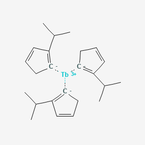 molecular formula C24H33Tb B3123785 2-Propan-2-ylcyclopenta-1,3-diene;terbium(3+) CAS No. 312696-25-6