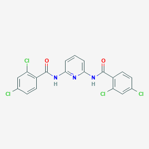 molecular formula C19H11Cl4N3O2 B312379 2,4-dichloro-N-{6-[(2,4-dichlorobenzoyl)amino]-2-pyridinyl}benzamide 