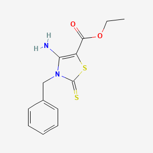 Ethyl 4-amino-3-benzyl-2-thioxo-2,3-dihydro-1,3-thiazole-5-carboxylate