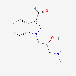 molecular formula C14H18N2O2 B3123842 1-(3-二甲氨基-2-羟基-丙基)-1H-吲哚-3-甲醛 CAS No. 312973-21-0