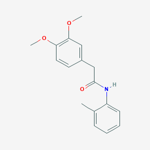 molecular formula C17H19NO3 B312386 2-(3,4-dimethoxyphenyl)-N-(2-methylphenyl)acetamide 
