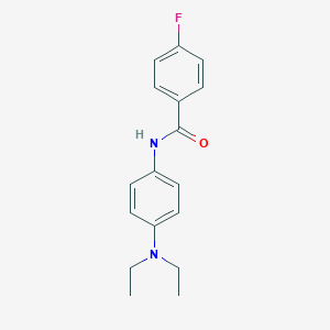 molecular formula C17H19FN2O B312390 N-[4-(diethylamino)phenyl]-4-fluorobenzamide 