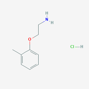 molecular formula C9H14ClNO B3123903 1-(2-Aminoethoxy)-2-methylbenzene hydrochloride CAS No. 313527-94-5
