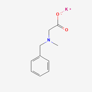 molecular formula C10H12KNO2 B3123916 Glycine, N-methyl-N-(phenylmethyl)-, potassium salt CAS No. 313643-14-0