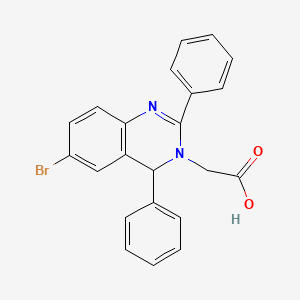 (6-bromo-2,4-diphenylquinazolin-3(4H)-yl)acetic acid