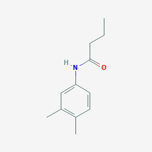 molecular formula C12H17NO B312393 N-(3,4-dimethylphenyl)butanamide 