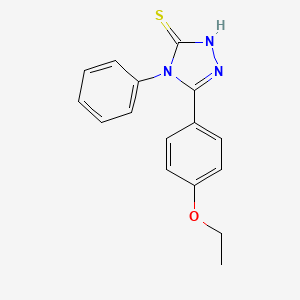 molecular formula C16H15N3OS B3123939 5-(4-乙氧基苯基)-4-苯基-4H-1,2,4-三唑-3-硫醇 CAS No. 313699-38-6