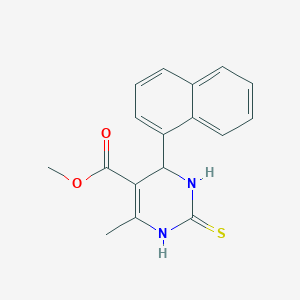 Methyl 6-methyl-2-naphthyl-4-thioxo-2H,3H,5H-3,5-diazinecarboxylate