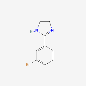 molecular formula C9H9BrN2 B3123977 2-(3-bromophenyl)-4,5-dihydro-1H-Imidazole CAS No. 314240-82-9