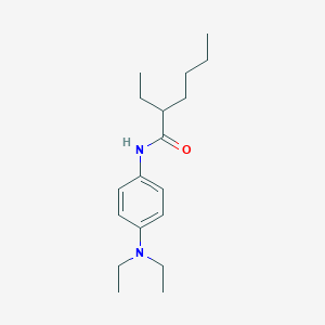 molecular formula C18H30N2O B312398 N-[4-(diethylamino)phenyl]-2-ethylhexanamide 