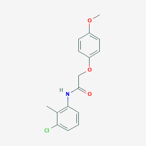 molecular formula C16H16ClNO3 B312402 N-(3-chloro-2-methylphenyl)-2-(4-methoxyphenoxy)acetamide 