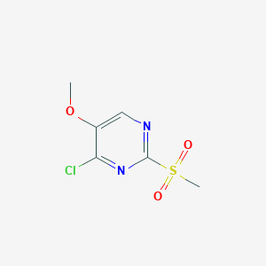 molecular formula C6H7ClN2O3S B3124022 4-Chloro-5-methoxy-2-methylsulfonylpyrimidine CAS No. 31464-64-9