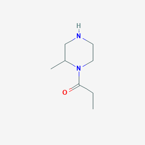 molecular formula C8H16N2O B3124027 1-(2-Methylpiperazin-1-yl)propan-1-one CAS No. 314729-13-0