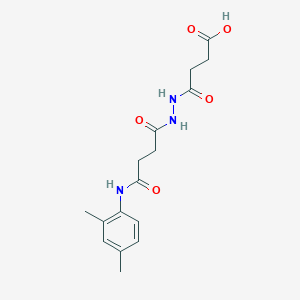 molecular formula C16H21N3O5 B3124072 4-(2-{4-[(2,4-Dimethylphenyl)amino]-4-oxobutanoyl}hydrazino)-4-oxobutanoic acid CAS No. 315248-55-6