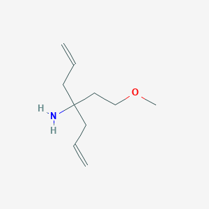 molecular formula C10H19NO B3124078 1-烯丙基-1-(2-甲氧基-乙基)-丁-3-烯胺 CAS No. 315248-93-2