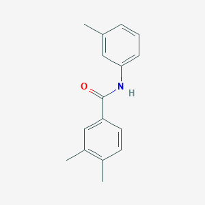 molecular formula C16H17NO B312409 3,4-dimethyl-N-(3-methylphenyl)benzamide 