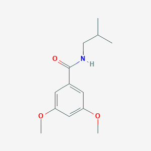 molecular formula C13H19NO3 B312410 N-isobutyl-3,5-dimethoxybenzamide 