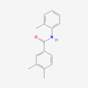 molecular formula C16H17NO B312411 3,4-dimethyl-N-(2-methylphenyl)benzamide 