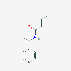 molecular formula C13H19NO B312413 N-(1-phenylethyl)pentanamide 