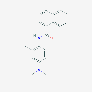 molecular formula C22H24N2O B312415 N-[4-(diethylamino)-2-methylphenyl]-1-naphthamide 