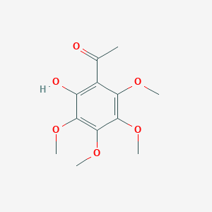 molecular formula C12H16O6 B3124173 2-羟基-四甲氧基-苯乙酮 CAS No. 3162-28-5