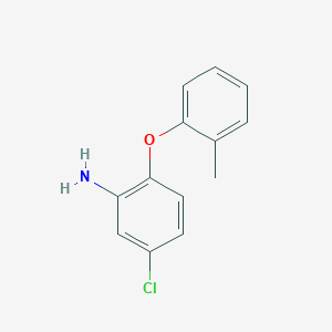 molecular formula C13H12ClNO B3124204 5-Chloro-2-(2-methylphenoxy)aniline CAS No. 3169-83-3