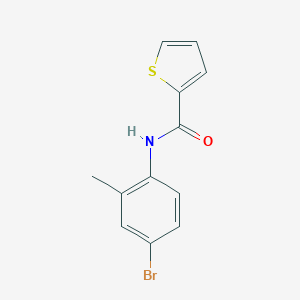 molecular formula C12H10BrNOS B312421 N-(4-bromo-2-methylphenyl)thiophene-2-carboxamide 
