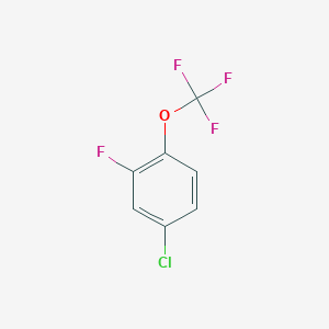 molecular formula C7H3ClF4O B3124225 4-Chloro-2-fluoro-1-(trifluoromethoxy)benzene CAS No. 317337-16-9