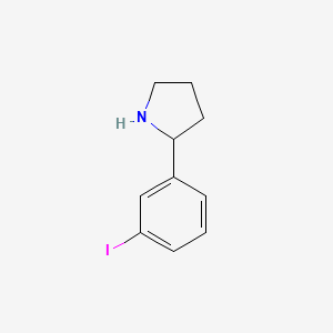 molecular formula C10H12IN B3124228 2-(3-Iodophenyl)pyrrolidine CAS No. 317355-10-5