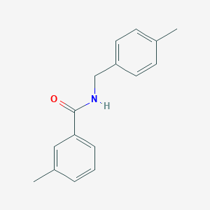 molecular formula C16H17NO B312423 3-methyl-N-(4-methylbenzyl)benzamide 
