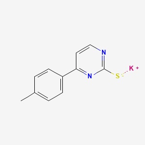 molecular formula C11H9KN2S B3124269 Potassium 4-(4-methylphenyl)-2-pyrimidinethiolate CAS No. 317821-63-9
