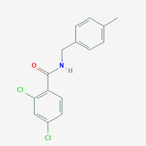 molecular formula C15H13Cl2NO B312427 2,4-dichloro-N-(4-methylbenzyl)benzamide 