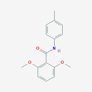 molecular formula C16H17NO3 B312430 2,6-dimethoxy-N-(4-methylphenyl)benzamide 